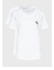 Bluzka Komplet 2 t-shirtów J20J219734 Biały Slim Fit - modivo.pl Calvin Klein Jeans