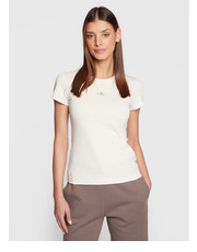 Bluzka T-Shirt J20J220300 Biały Slim Fit - modivo.pl Calvin Klein Jeans