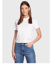 Bluzka T-Shirt J20J220276 Biały Regular Fit - modivo.pl Calvin Klein Jeans