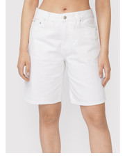 Spodnie Szorty jeansowe J20J218808 Biały Straight Fit - modivo.pl Calvin Klein Jeans