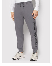 Spodnie męskie Spodnie dresowe J30J319651 Szary Regular Fit - modivo.pl Calvin Klein Jeans