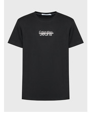 T-shirt - koszulka męska T-Shirt J30J322504 Czarny Regular Fit - modivo.pl Calvin Klein Jeans