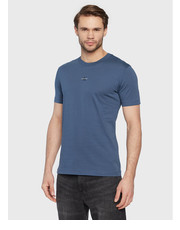 T-shirt - koszulka męska T-Shirt Monogram J30J322466 Niebieski Regular Fit - modivo.pl Calvin Klein Jeans