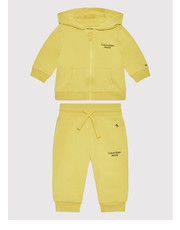 Odzież dziecięca Dres Stack Logo IN0IN00019 Żółty Regular Fit - modivo.pl Calvin Klein Jeans