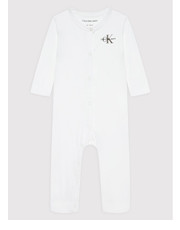 Odzież dziecięca Romper Monogram IN0IN00034 Biały Regular Fit - modivo.pl Calvin Klein Jeans