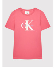 Bluzka T-Shirt Pride Monogram Logo IU0IU00339 Różowy Regular Fit - modivo.pl Calvin Klein Jeans