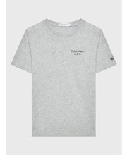 Bluzka T-Shirt Stack Logo IB0IB01319 Szary Regular Fit - modivo.pl Calvin Klein Jeans
