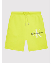 Spodnie Szorty sportowe IB0IB01181 Zielony Relaxed Fit - modivo.pl Calvin Klein Jeans