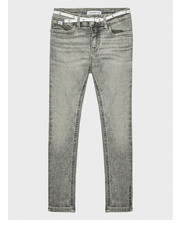 Spodnie Jeansy IG0IG01683 Szary Skinny Fit - modivo.pl Calvin Klein Jeans