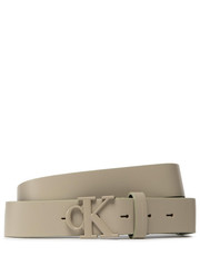 Pasek Pasek Damski Round Mono Plaque Belt 30Mm K60K609832 Beżowy - modivo.pl Calvin Klein Jeans