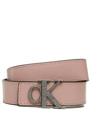 Pasek Pasek Damski Mono Hardware Leather Belt 30mm K60K610364 Różowy - modivo.pl Calvin Klein Jeans