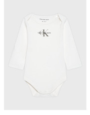 Bielizna dziecięca Body Monogram IN0IN00033 Biały Regular Fit - modivo.pl Calvin Klein Jeans