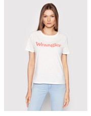Bluzka T-Shirt W7N4GHW02 Biały Regular Fit - modivo.pl Wrangler