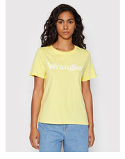 Bluzka T-Shirt W7N4GHY19 Żółty Regular Fit - modivo.pl Wrangler