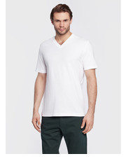 T-shirt - koszulka męska T-Shirt 2119121 Biały Regular Fit - modivo.pl s.Oliver