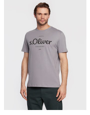 T-shirt - koszulka męska T-Shirt 2057432 Szary Regular Fit - modivo.pl s.Oliver