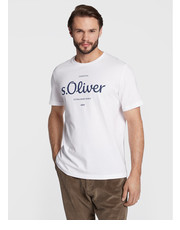 T-shirt - koszulka męska T-Shirt 2057432 Biały Regular Fit - modivo.pl s.Oliver