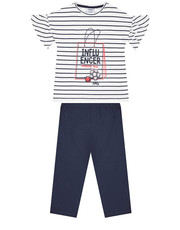Spodnie Komplet t-shirt i legginsy Happy Shopping 45192511 Biały Regular Fit - modivo.pl Primigi