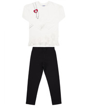 Spodnie Komplet bluzka i legginsy Fashion Academy 44192501 Biały Regular Fit - modivo.pl Primigi