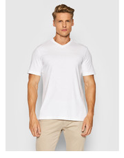 T-shirt - koszulka męska T-Shirt 8450 85190 Biały Regular Fit - modivo.pl Bugatti