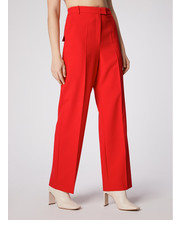 Spodnie Simple Spodnie materiałowe SPD504-02 Czerwony Relaxed Fit - modivo.pl SIMPLE