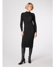 Sukienka Simple Sukienka dzianinowa SUD507-01 Czarny Slim Fit - modivo.pl SIMPLE
