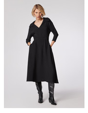 Sukienka Simple Sukienka codzienna SUD517-01 Czarny Regular Fit - modivo.pl SIMPLE