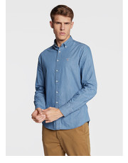 Koszula męska Koszula jeansowa Indigo 3040522 Niebieski Slim Fit - modivo.pl Gant