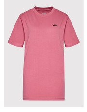 Bluzka T-Shirt Left Chest Logo VN0A7RSR Różowy Regular Fit - modivo.pl Vans
