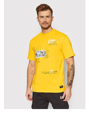 T-shirt - koszulka męska CATerpillar T-Shirt 2511875 Żółty Regular Fit - modivo.pl Caterpillar