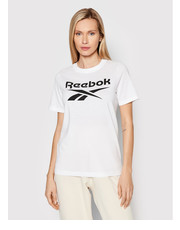 Bluzka T-Shirt Identity HA5738 Biały Relaxed Fit - modivo.pl Reebok