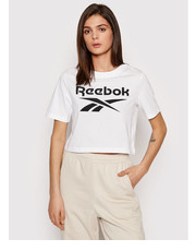 Bluzka T-Shirt Identity HA5739 Biały Slim Fit - modivo.pl Reebok