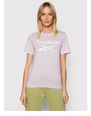 Bluzka T-Shirt HE5402 Fioletowy Relaxed Fit - modivo.pl Reebok