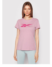 Bluzka T-Shirt Essentials Vector Graphic HK6982 Różowy Regular Fit - modivo.pl Reebok