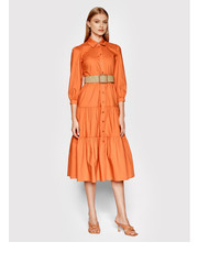 Sukienka Sukienka koszulowa WA2401 T4883 Pomarańczowy Regular Fit - modivo.pl Liu Jo