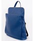 Torebka skórzana VERA BAGS Skórzany plecak damski z opcją torebki VP 20217 BLUE